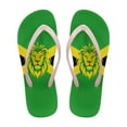 thumbnail image 1 of Wismoutput Jamaica Flag Lion Womens Non Slip Flip Flops Quick Drying Lightweight Beach Pool Party Sandals Indoor Shower Slides Bathroom Sandals Pink Size 5, 1 of 7