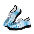 thumbnail image 1 of Wismoutput Lightweight Breathable Walking Sneakers Tiger Pattern Blue Sneakers Fashionable Durable Casual Shoes for Men, 1 of 7