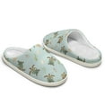 thumbnail image 1 of Wismoutput Sea Turtle House Cotton Slippers for Women Indoor Warm Fluffy Slippers for Mom and Children Non-Deformable and High Rebound Cotton Slippers, 1 of 7