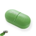 thumbnail image 1 of Wisolt Pill Organizer,6 Compartments,Pill Shape,Moisture Proof,3 Day Pill Box,Green 3 Pcs, 1 of 5