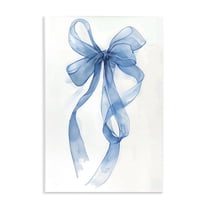 Stupell Industries Wispy Blue Bow Watercolor Wall Plaque Art, design by LSR Design Studio