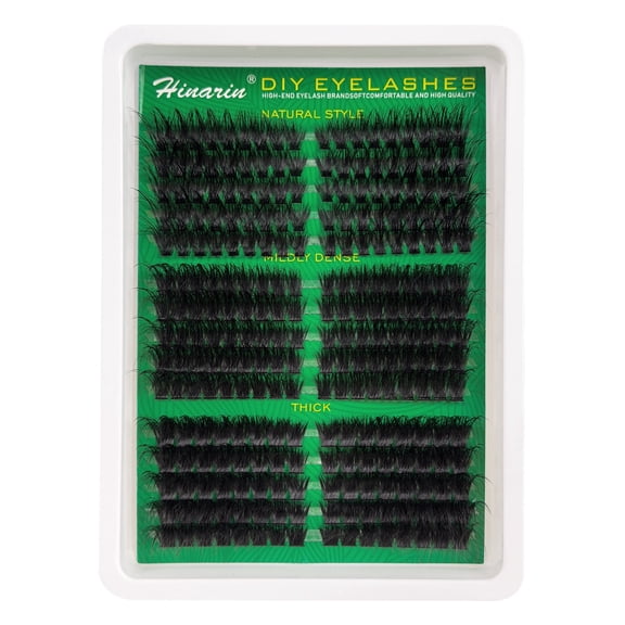 Wispy Lash Clusters 260Pcs Individual Eyelash Extensions D Curved Cluster Lashes 60D+80D+100D Mix