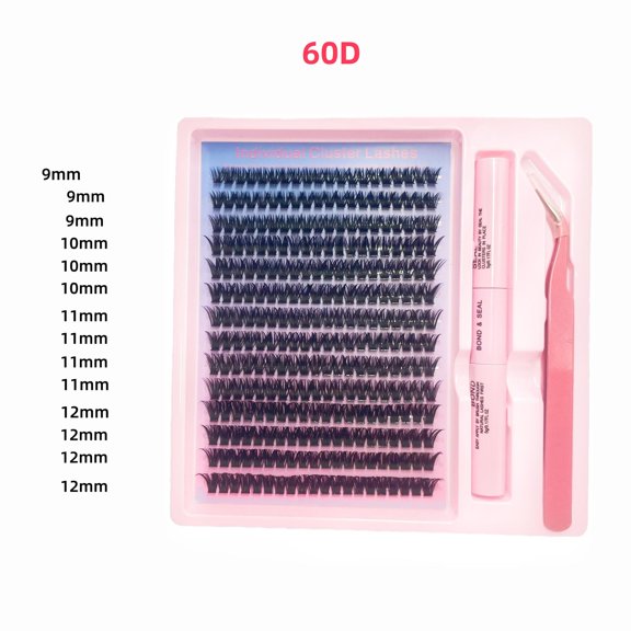 Wispy Lash Clusters Natural Eyelash Clusters 8-16mm Cluster Eyelash Extensions CD Curvature 280 Pcs Manga Cluster Lashes Individual Lashes DIY Lash Extensions
