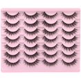 thumbnail image 1 of Wispy Lashes 14mm Cat Eye False Eyelashes Natural Look Faux Mink Lashes Short Natural Lashes, 1 of 6