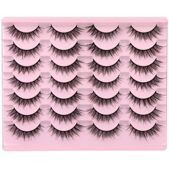 Wispy Lashes 14mm Cat Eye False Eyelashes Natural Look Faux Mink Lashes Short Natural Lashes