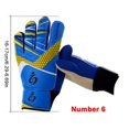 thumbnail image 1 of Wisremt Kids Soccer Goalie Gloves, Anti-Slip, Double Protection, Red/Orange/Blue/Green, Size 5/6/7, 1 of 5