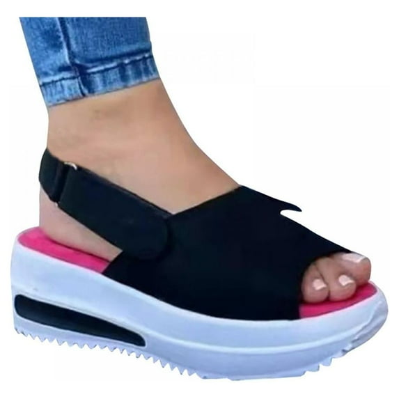 Wisremt Lady Slope Sandals Women Platform Sandals New Summer Female Fish Mouth Platform High Heels Wedge Shoes