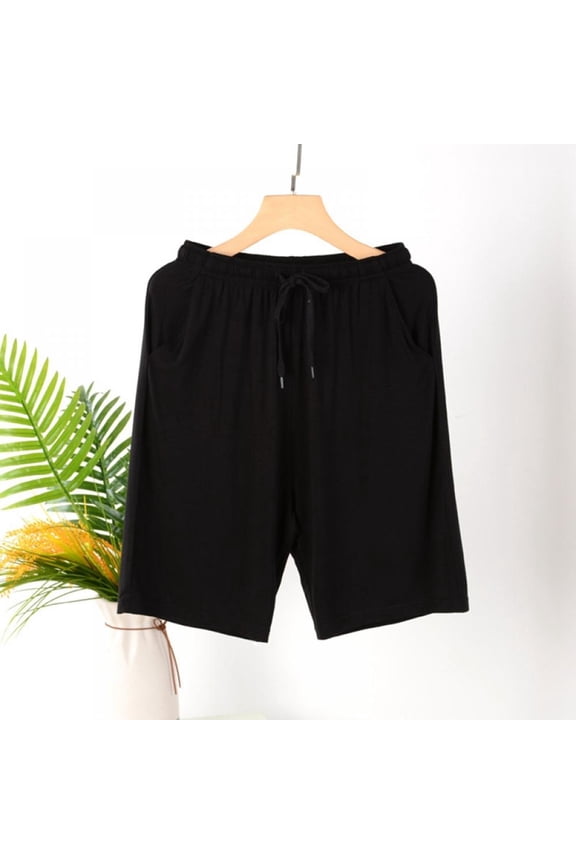 Mens Sleeping Stretch Boxer Shorts Ultra-Soft Lounge Pajama Bottoms with Pockets