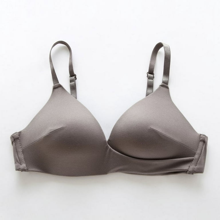 Wisremt Thin Smooth Bras For Women Solid Triangle Cup Lingerie
