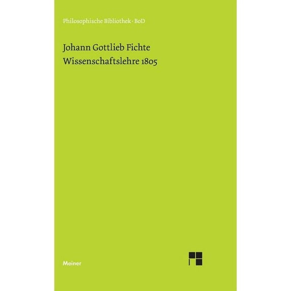 Wissenschaftslehre (1805) (Hardcover)