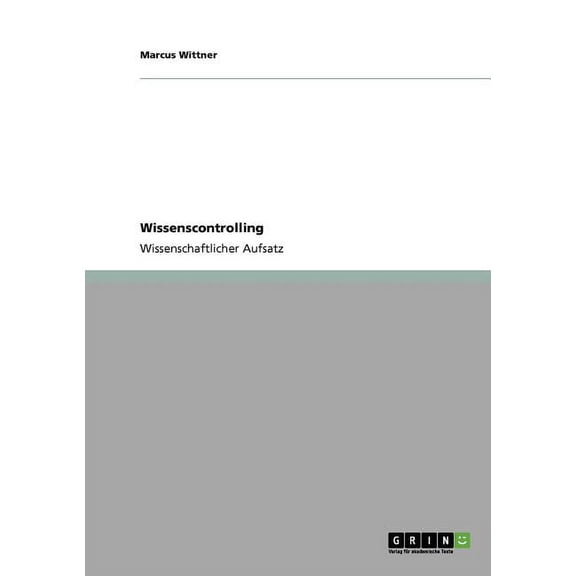 Wissenscontrolling (Paperback)