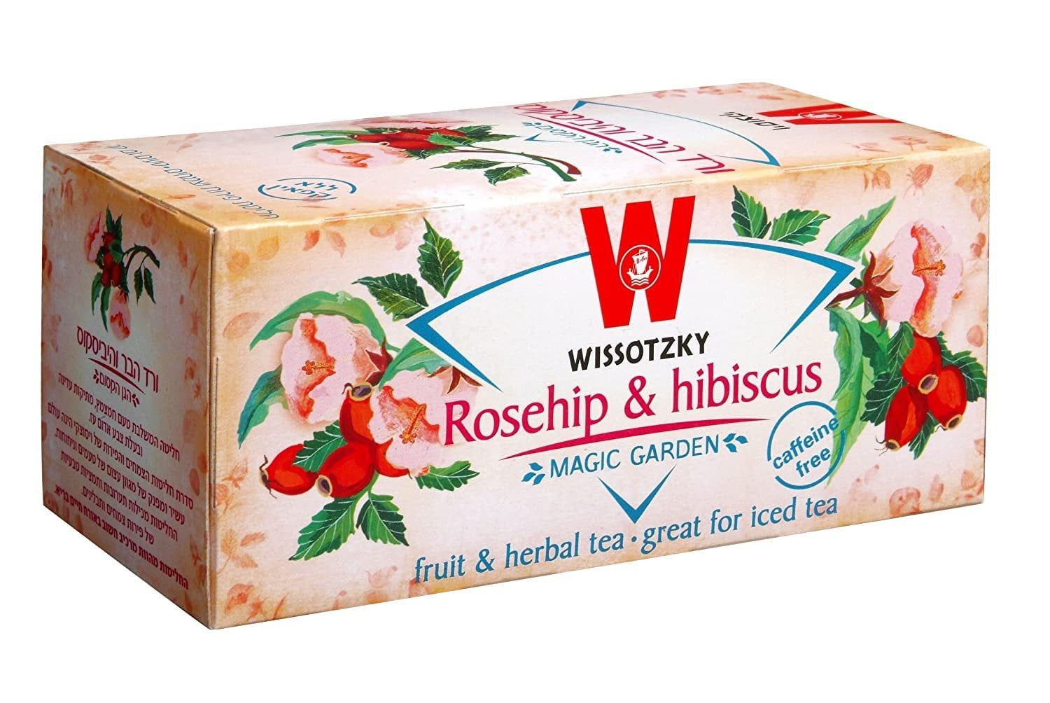 Wissotzky Herbal Tea Rosehip & Hibiscus, 6 Pack