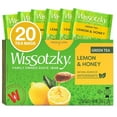 thumbnail image 1 of Wissotzky Lemon & Honey Green Tea, 20 Tea Bags | Antioxidant Rich | Soothing Honey Lemon Tea Blend | Green Tea Bags (1), 1 of 8