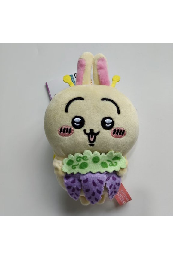 Wisteria Flower Self-deprecating Bear Airport Uniform Plush Doll Toys Bag Pendant Cartoon New Keychain Decoration Gift