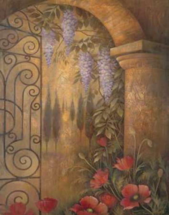 Wisteria Garden II Canvas Art - Elaine Vollherbst-Lane (22 x 28)