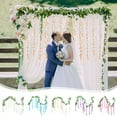 thumbnail image 1 of Wisteria Garland Artificial Flower Strings, Hanging Wisteria Vines Silk Flowers for Wedding Decor, Christmas Mantel Display and Garden Party Arrangement, Front Door Welcome Floral Decor for Akmoler, 1 of 8