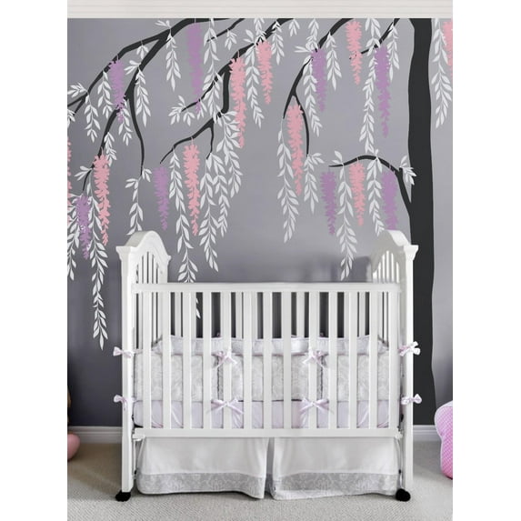 Wisteria Weeping Willow Tree Decal