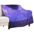 thumbnail image 1 of Wisteria anime lavender purple forest Throw Blanket Cute Plaid Soft Big Retros Blankets, 1 of 6