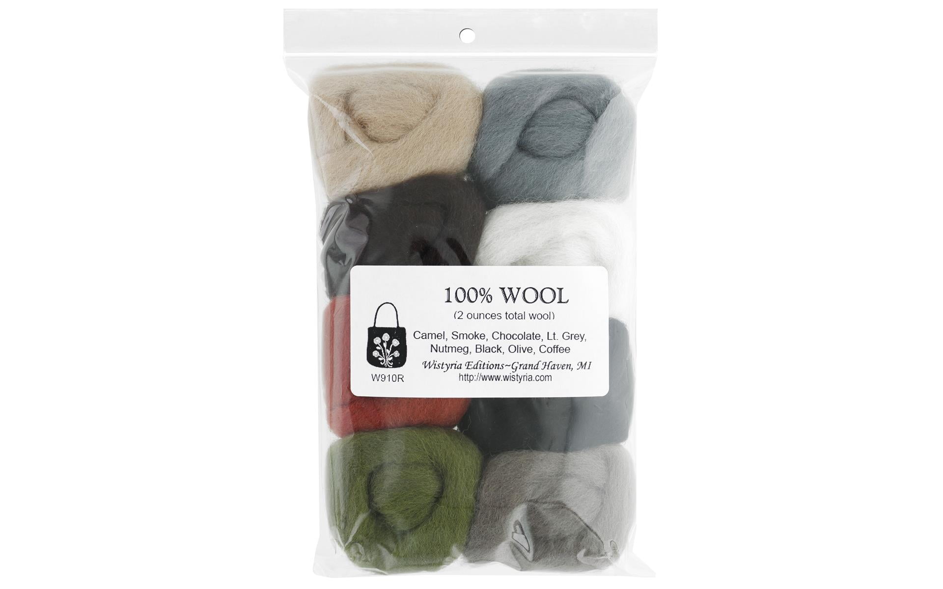 Wistyria Editions Wool Roving 12 inch .25oz 8/Pkg-Fiesta