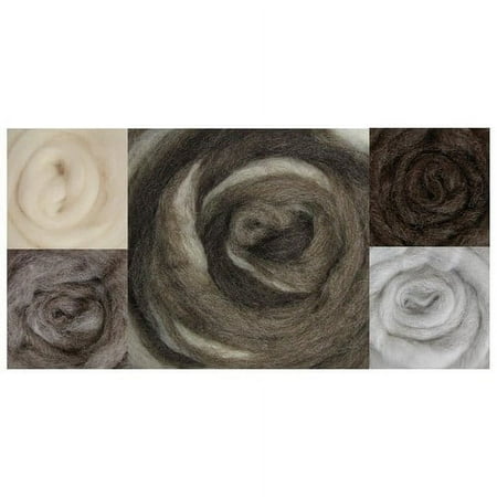 Wistyria Editions Wool Roving 12" 1.25oz-Furry Friends 2