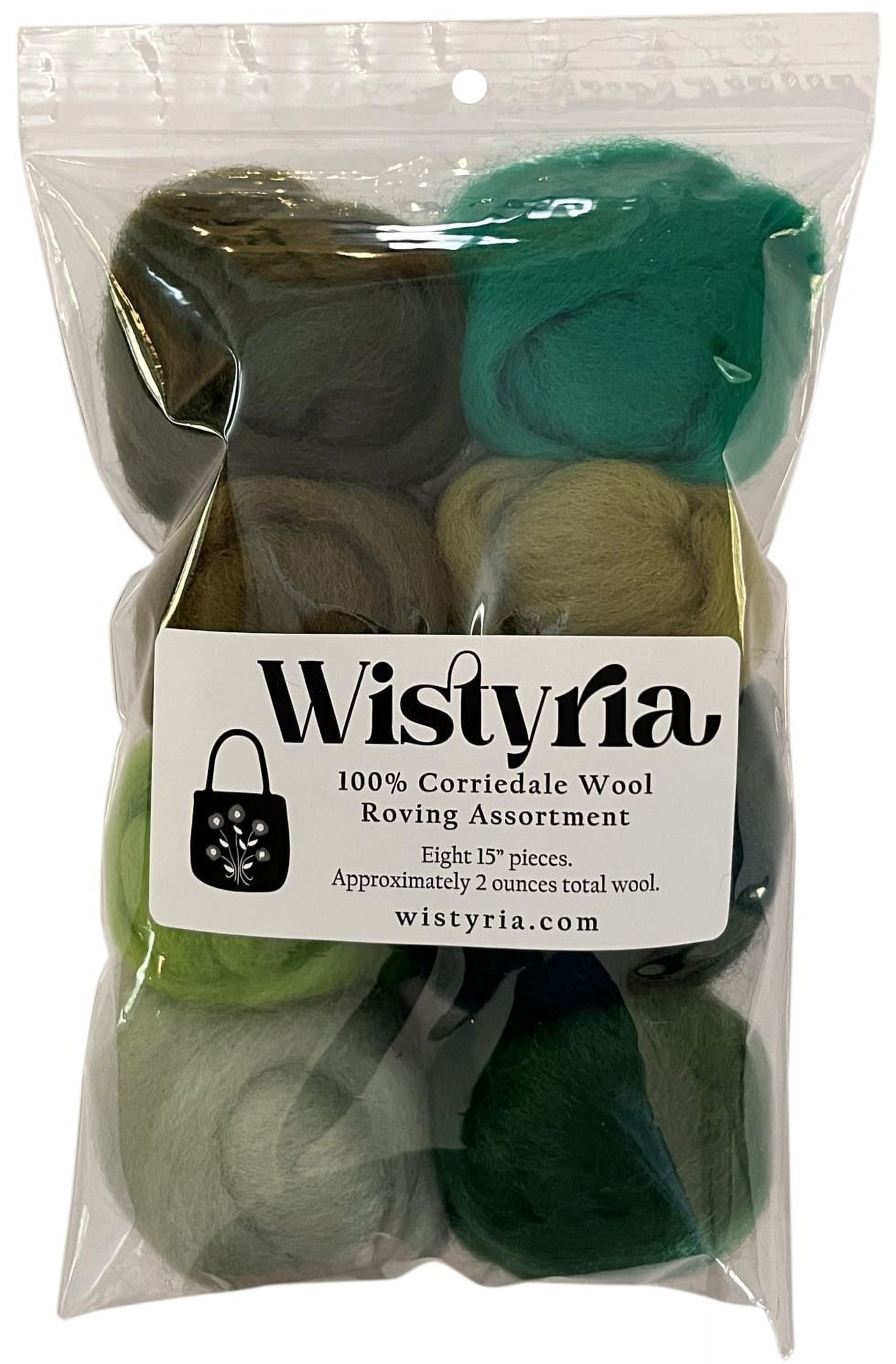 Wistyria Editions Wool Roving 12" .25oz 8/Pkg-Jungle -WR-W897R - image 1 of 2