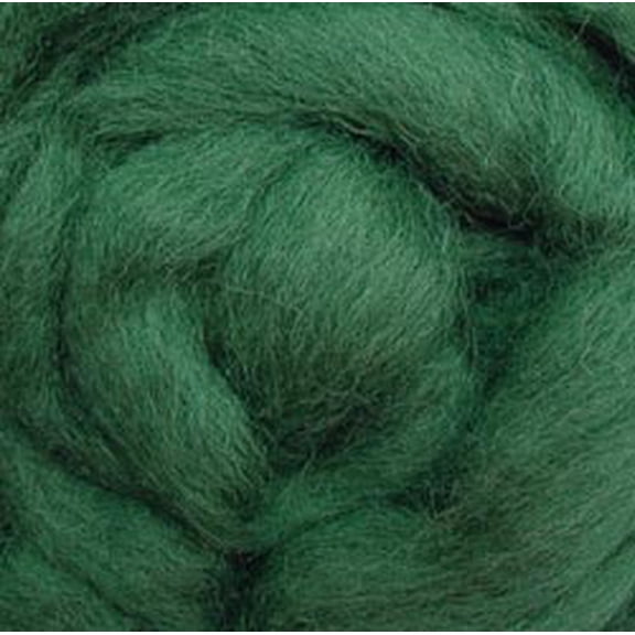 Wistyria Editions 100% Wool Roving - Moss, 14"