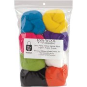 Wistyria Editions Wool Roving 15" .25oz 8/Pkg-Classic