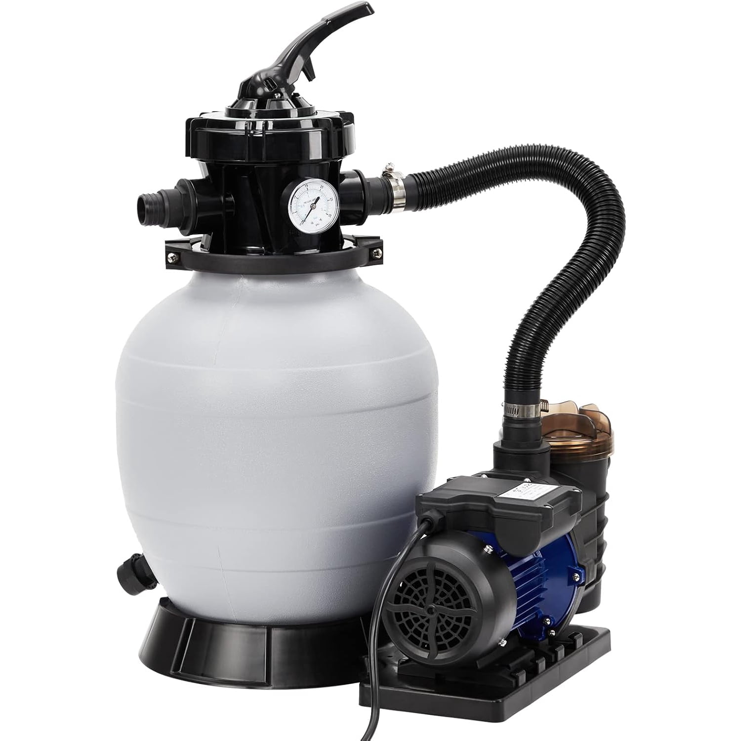 Wisykoke 13" 3/4 HP Sand Filter Pump with 2Lb Filter Ball, 3434GPH 3 ...