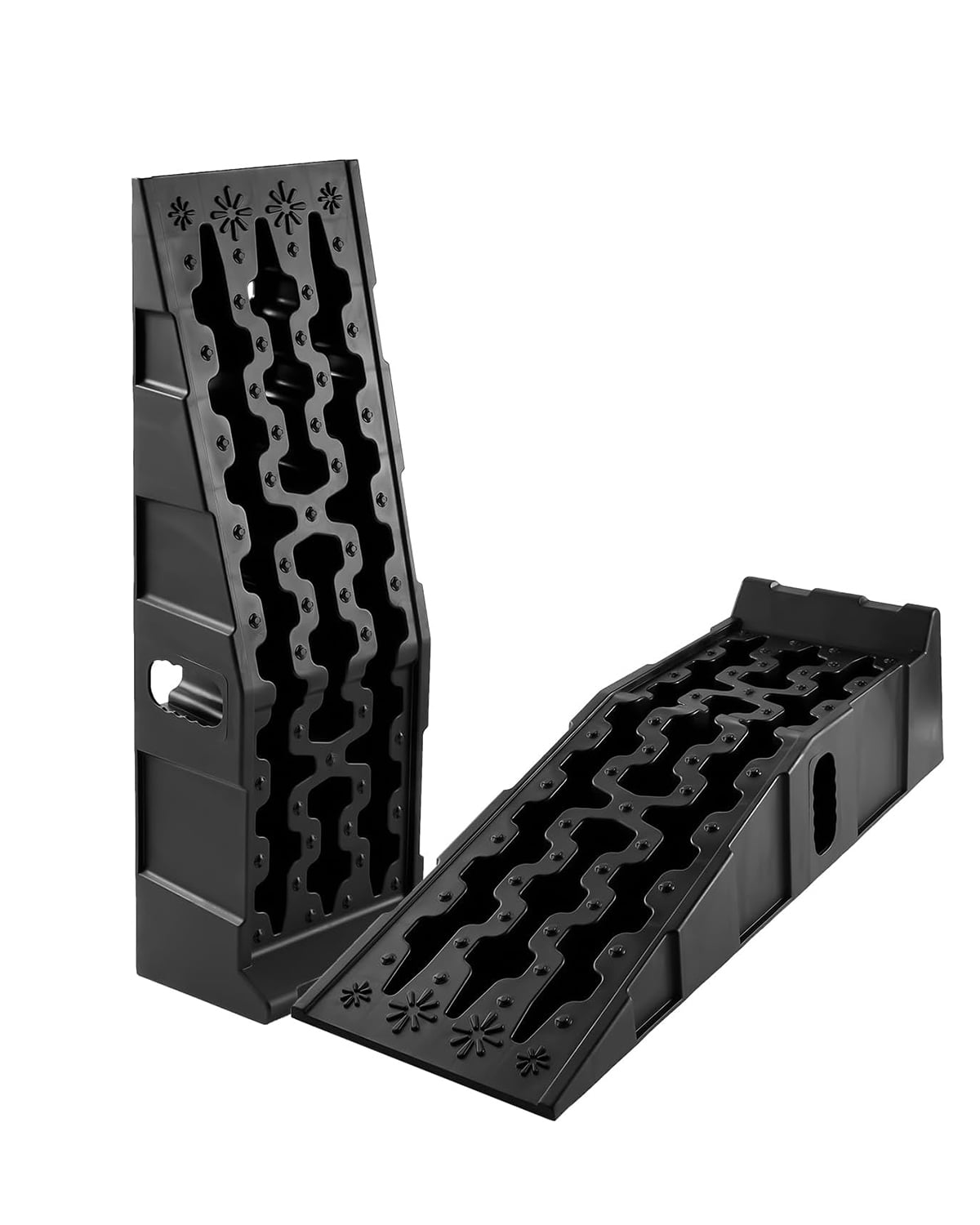 Protable Vehicle Ramp Wisykoke 2 Pack Low Profile Car Service Ramps, Portable Auto Ramps for ...