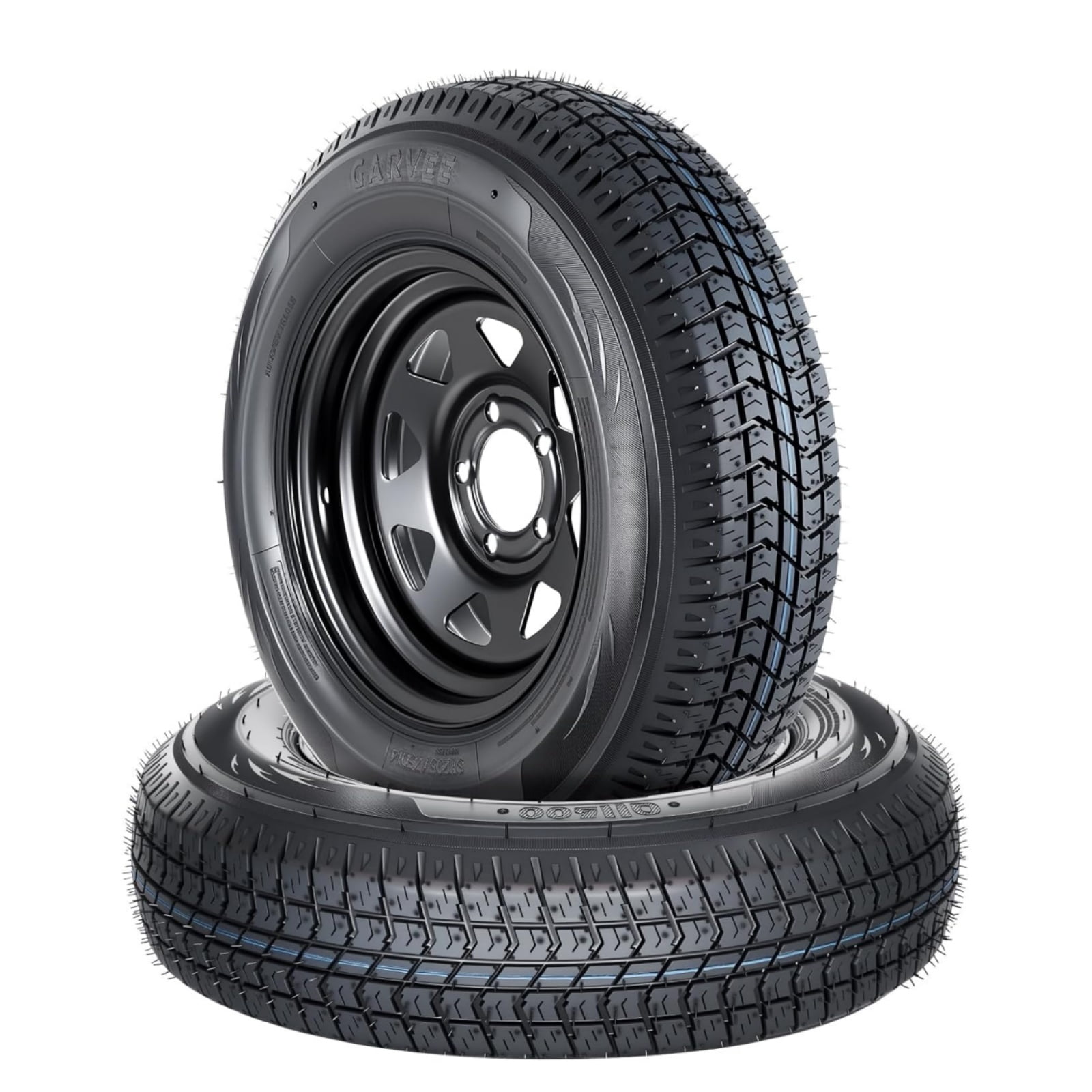 Wisykoke 2PCS 5.30-12 530-12 530X12 Trailer Tire and Wheel Assembly ...