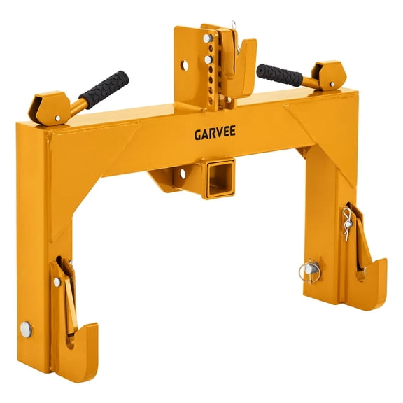 Wisykoke 3 Point Quick Hitch, 3000lbs 3-Pt Trailer Hitch Attachments with 2" Receiver Adaptation to Category 1 Tractor with 5 Level Adjustable Bolt