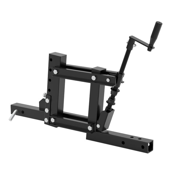 Wisykoke 30.1" L Manual Implement Lift with Adjustable Height, ATV/UTV Tractor 1-Point Lift with 2" Receiver for Disc Plows, Cultivators, Box Blades and More, Black