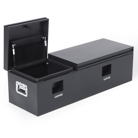Wisykoke 48" x 16" x 14" Heavy Duty Truck Bed Tool Box, Truck Tool Box with Side Handle, Waterproof Trailer Storage Tool Box Chest Box Organizer for Pickup, Truck Bed, RV, Trailer