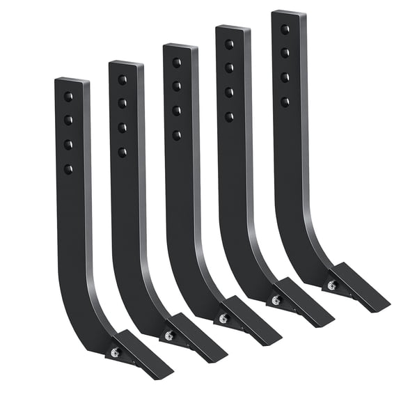 Wisykoke 5 PCS 18" Box Blade with 4 Holes, Rippers Shanks for Tractor, Box Blade Shank, Rippers Point/Scarifier Tooth for Box Blade Shank for Replacement, Digging, Plowing