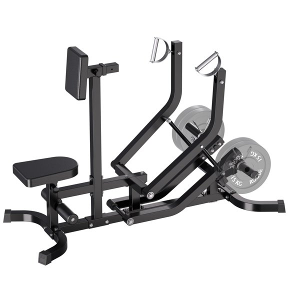 Wisykoke Seated Row Machine, Back Machine Gym Equipment, Plate Loaded, 400LBS Capacity, Chest Supported T-Bar Row Machine with Independent Arms, Rotating Handles, Upper Body Workout for Home Gym