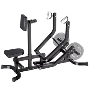 Wisykoke Seated Row Machine, Back Machine Gym Equipment, Plate Loaded, 400LBS Capacity, Chest Supported T-Bar Row Machine with Independent Arms, Rotating Handles, Upper Body Workout for Home Gym