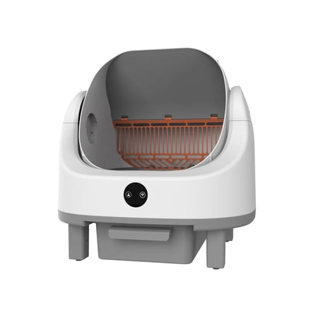 Wisykoke Self Cleaning Litter Box, Automatic Cat Litter Box, Open-Top Robot with APP Control & Real-Time Monitor, Odor Control for Multiple Cats, Infrared Safety Sensor