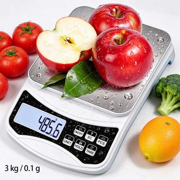 WitUser 3000g x 0.01g Digital Kitchen Scale, LCD Display Precision Analytical Balance, Jewelry & Scientific Scale for Laboratory, Kitchen & Food Measurement
