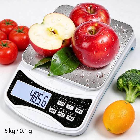 WitUser 5000g x 0.01g Digital Kitchen Scale, LCD Display Precision Analytical Balance, Jewelry & Scientific Scale for Laboratory, Kitchen & Food Measurement