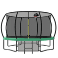 thumbnail image 1 of Witaxima 12FT Kids Trampoline with Safety Enclosure Net & Ladder, Outdoor Recreational Trampoline for Backyard, ASTM Certified, Green, 1 of 8