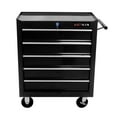 thumbnail image 1 of Witaxima 5-Drawer Mobile Tool Cabinet with 4 Casters, 24.25x12.99x29.33in Steel Storage Chest, Black, 1 of 11