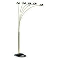 thumbnail image 1 of Witaxima 84" Gold Metal Floor Lamp with 5 Adjustable Arms, Polished Brass Finish Standing Light for Living Room, 1 of 5