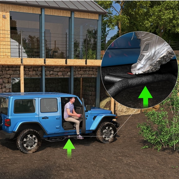 Witaxima Black Powder Coated Running Boards Jeep Gladiator JT Side Steps