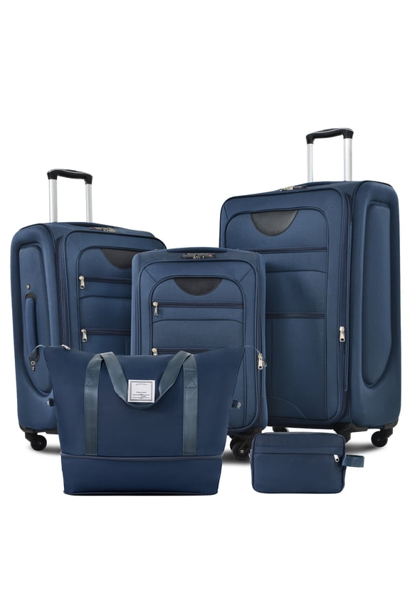 Lightweight Softshell Spinner Luggage Set with TSA Lock