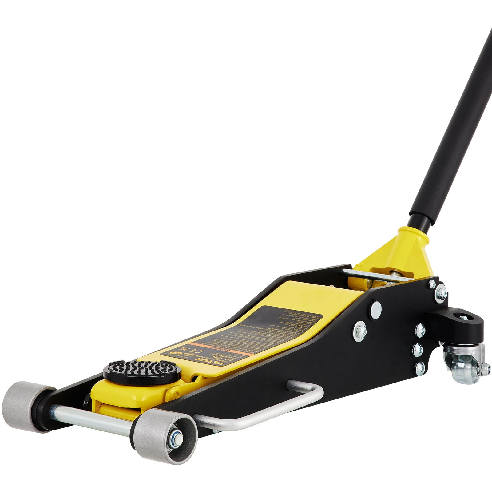 Witaxima VEVOR 3 Ton Low Profile Aluminum Steel Racing Floor Jack, Dual Pump Lift for Cars \u0026 SUVs, 90-500mm Height Range, Natural Color