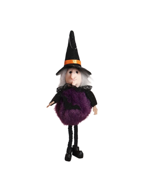 Witch 7.5 in Halloween Plush Keychain for Bag and Indoor Decor