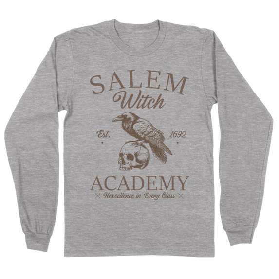 Witch Academy Long Sleeve Shirt Unisex 3X-Large Grey