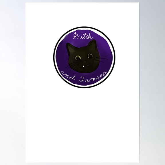 Witch And Famous Poster Wall Art, Modern Wall Decor For Living Room Bedroom, 8x12 UNFRAMED