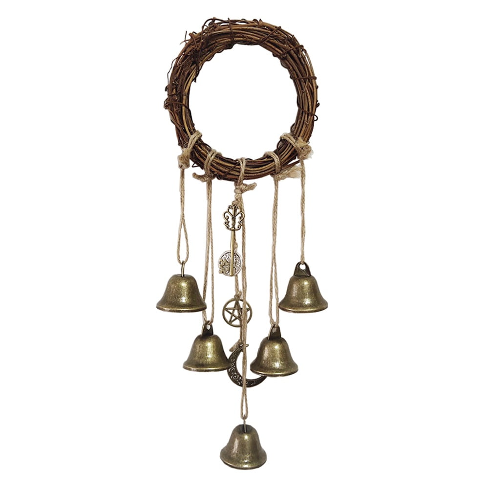 Witch Bells for Home Protection Wicca Wreath Door Knob Bell Witchy