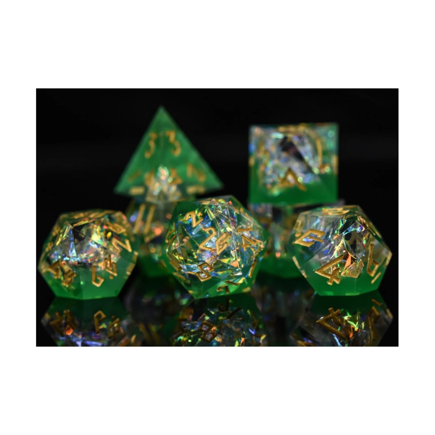 Misty Mountain Gaming Poly Set - Witch Bolt Dice (7) New